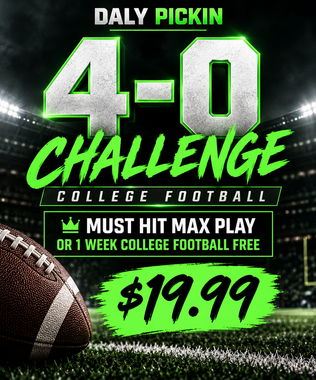 🚨 CFB 4-0 CHALLENGE 🚨