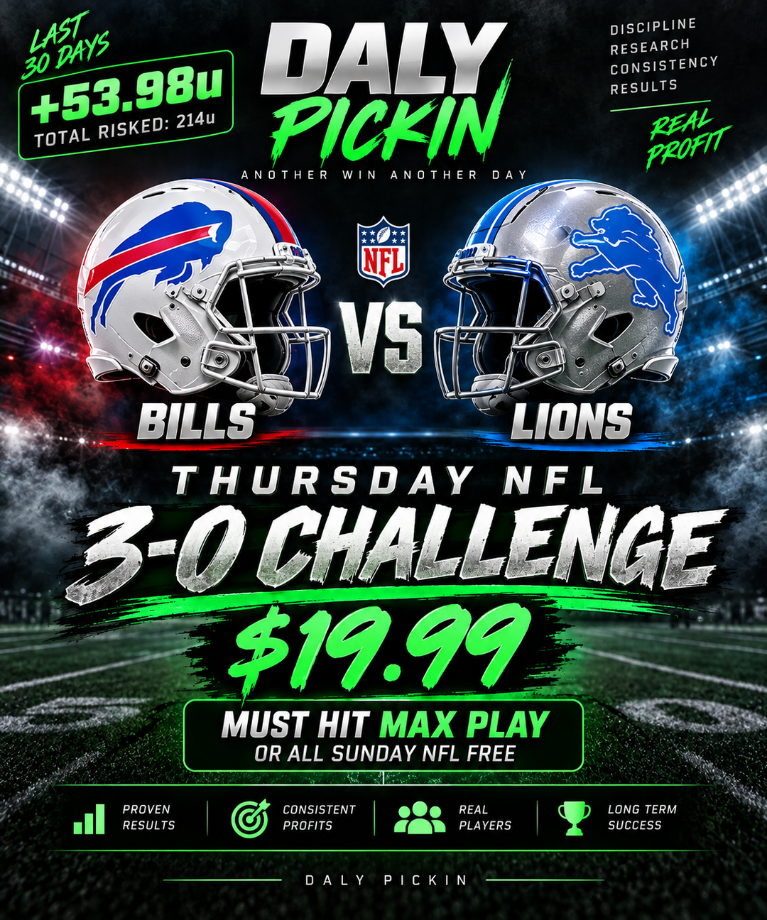 🚨 TNF 3-0 MUST HIT MAX PLAY