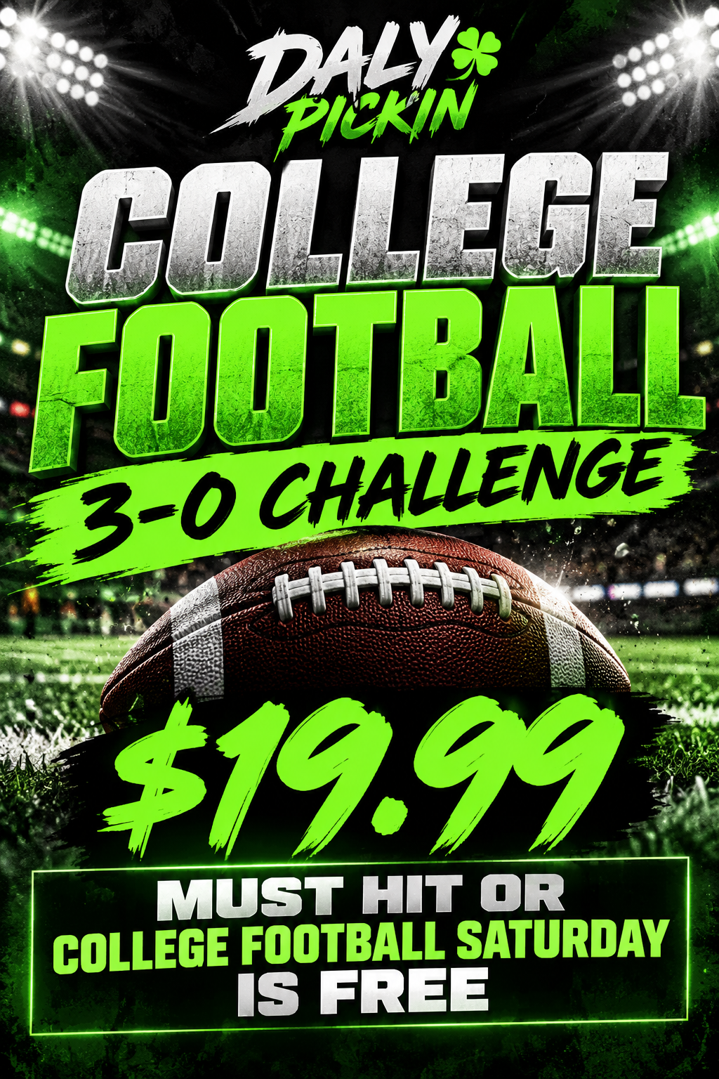 🚨 CFB 3-0 CHALLENGE 🚨